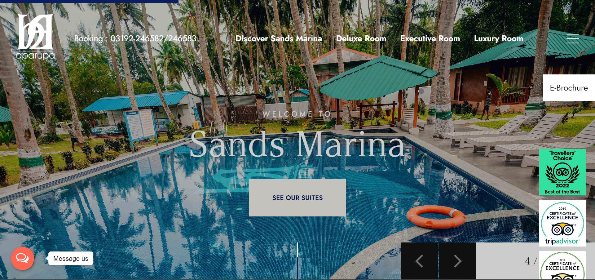 Resort booking website development